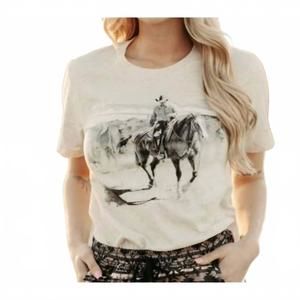NEW STERLING KREEK to the fire tee in cream